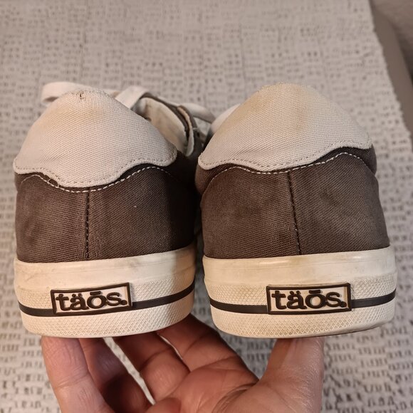 Taos women's 'Z Soul' graphite / light grey canvas skate sneakers sz 10 - Picture 7 of 14